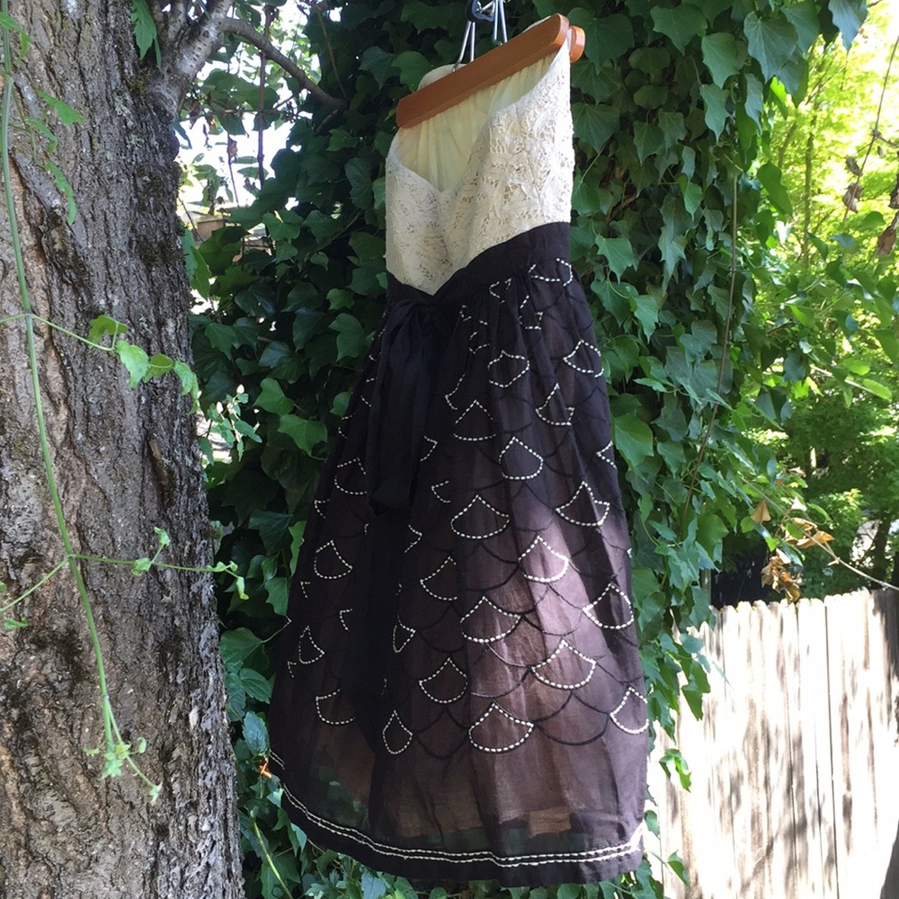 Meadow Rue strapless dress